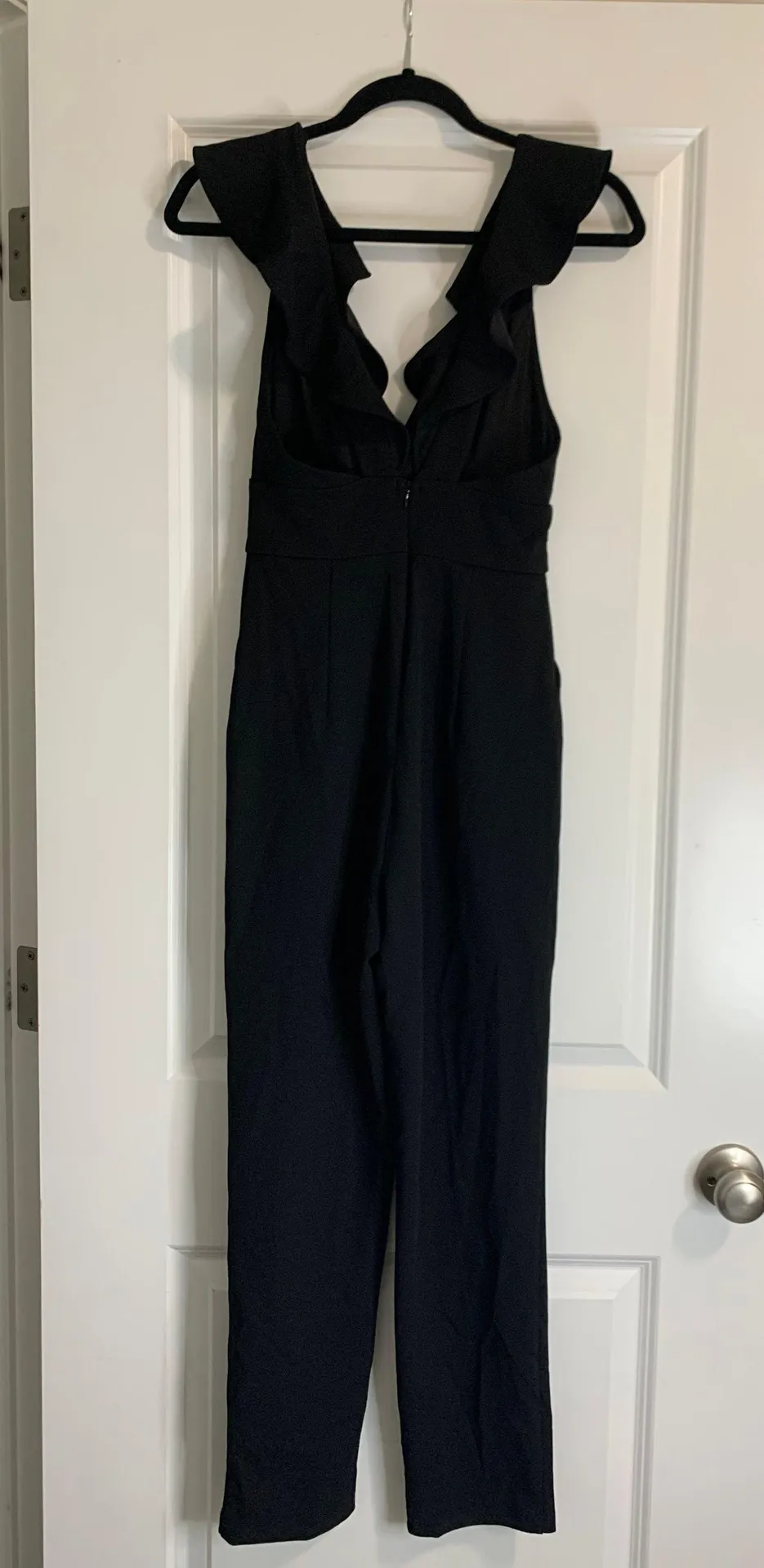 New  Leilani Black Ruffled Jumpsuit Size XS - Image 7