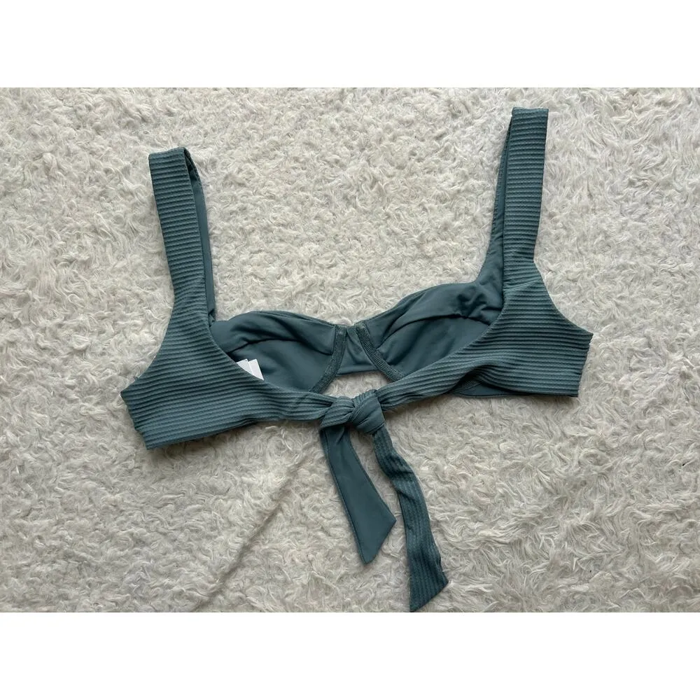 L*Space Nikita Bikini Top Size Medium in Dusky Blue - Image 4