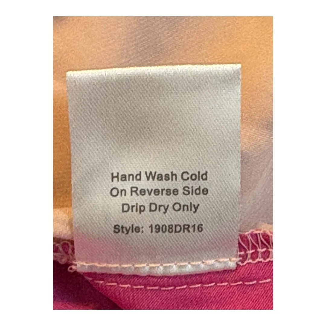 Choosy‎ In The Mood Pink Fuchsia Colorblock Twist Front 2 Toned Dress Size 2 NWT - Image 12