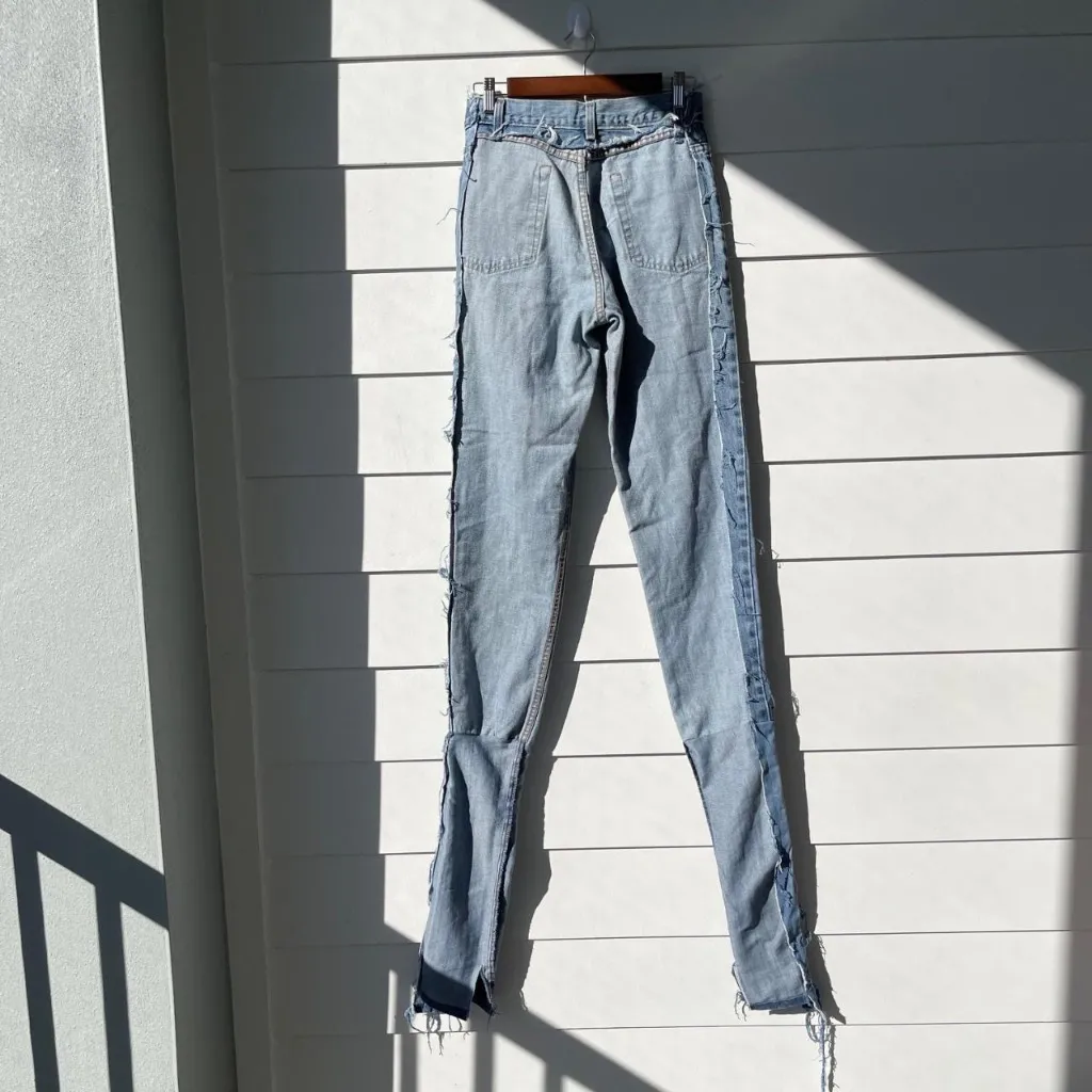 Rhiyan Alexis Long Flare reverse Stacked jean - Image 3