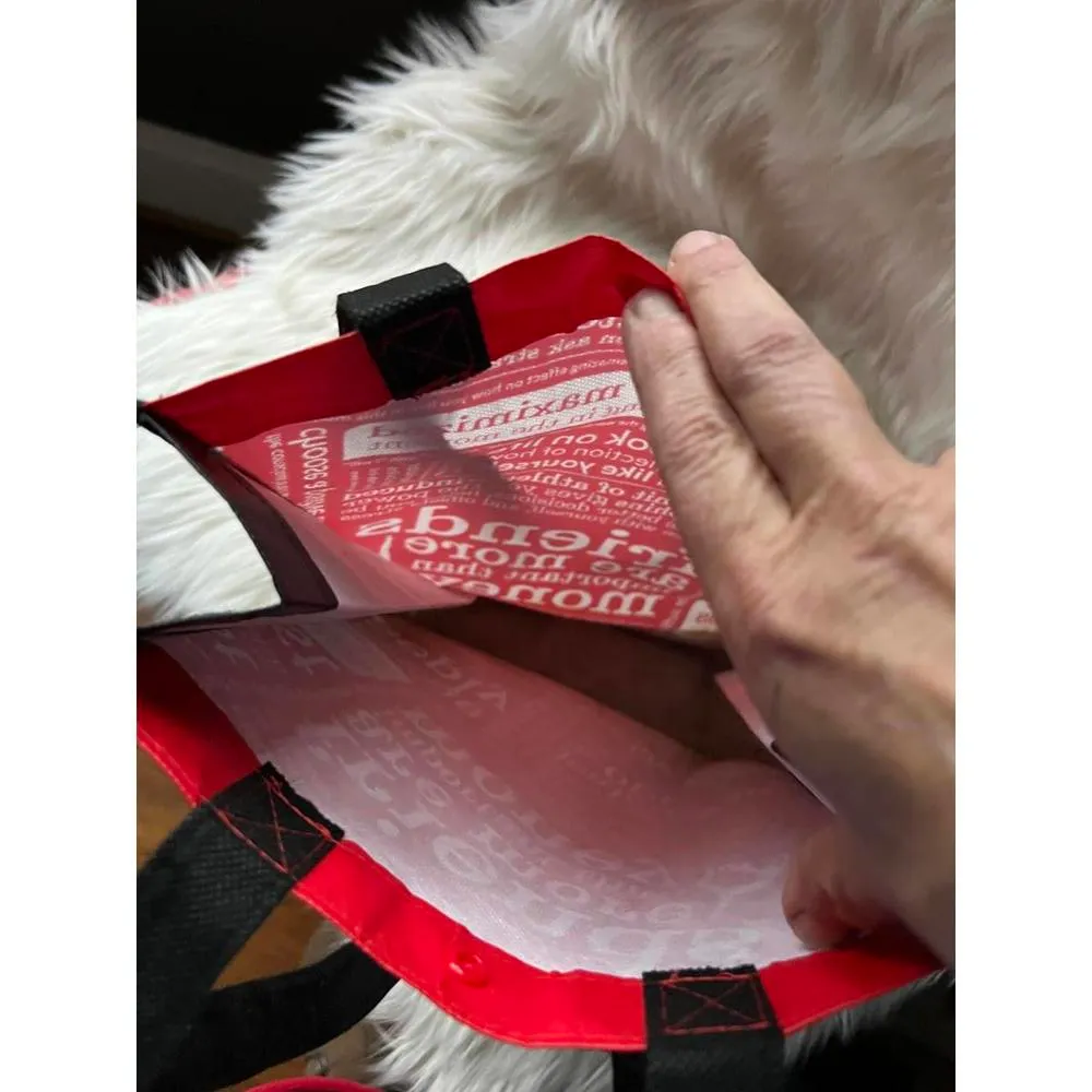 Lululemon Red Reuseable Tote Bag - Image 2