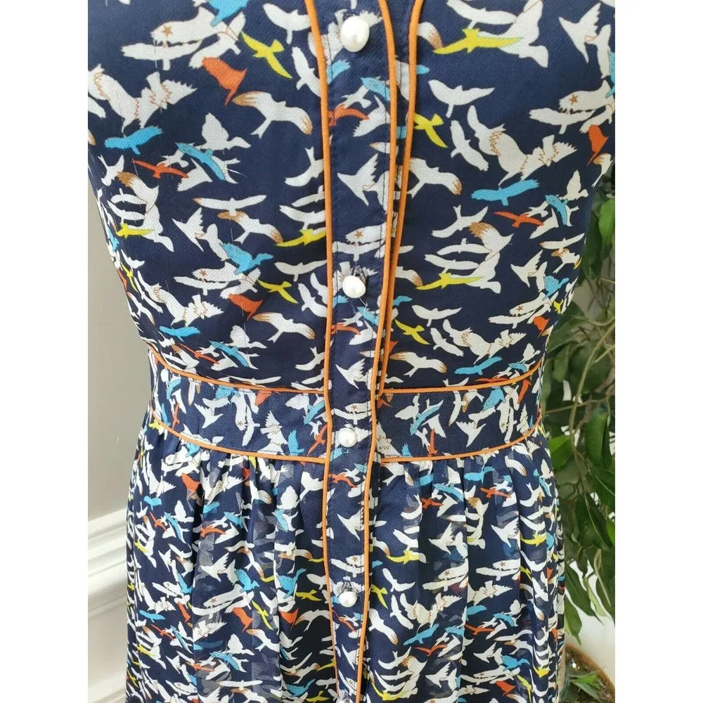 Pink Martini Women's Multicolor Polyester Sleeveless Knee Length Dress Size S - Image 3