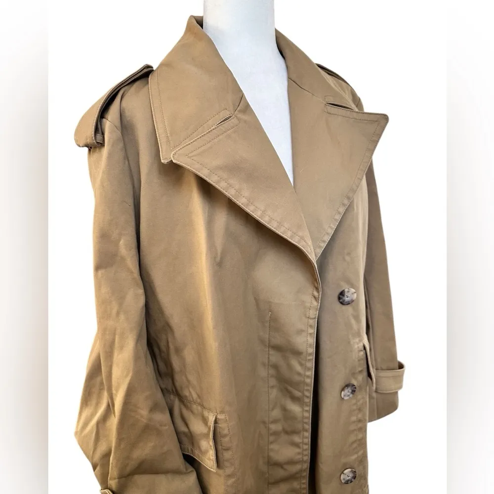 Timeless Trench Coat in New British Khaki - Image 5
