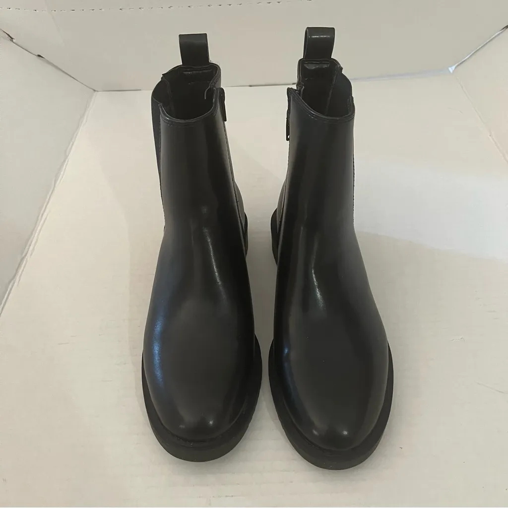 Worthington Booties Black Franz Block Heel Chelsea Boot Sz 9.5 NEW w/Damaged Box - Image 5