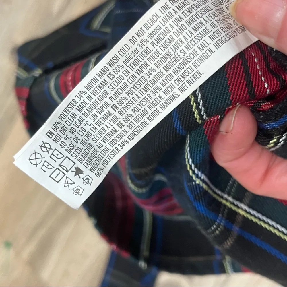 Forever 21 Plaid Pull-Ring Zipper Overall Dress Overall dress size small - Image 9