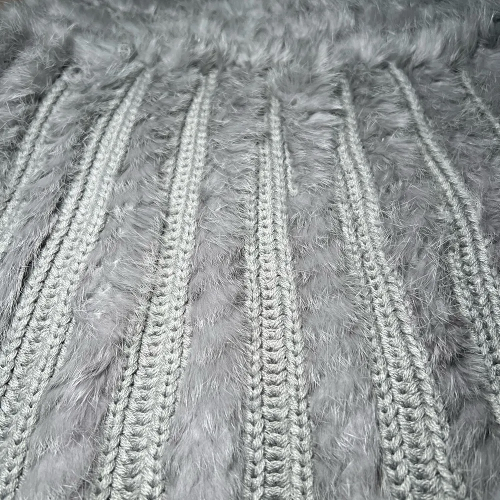 Jocelyn Gray Fur Knit Skirt Size undefined - Image 2
