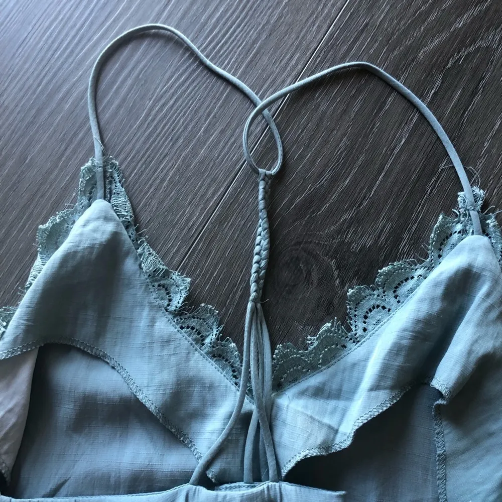 Vestique Teal Racerback Tank Top Size Large - Image 9