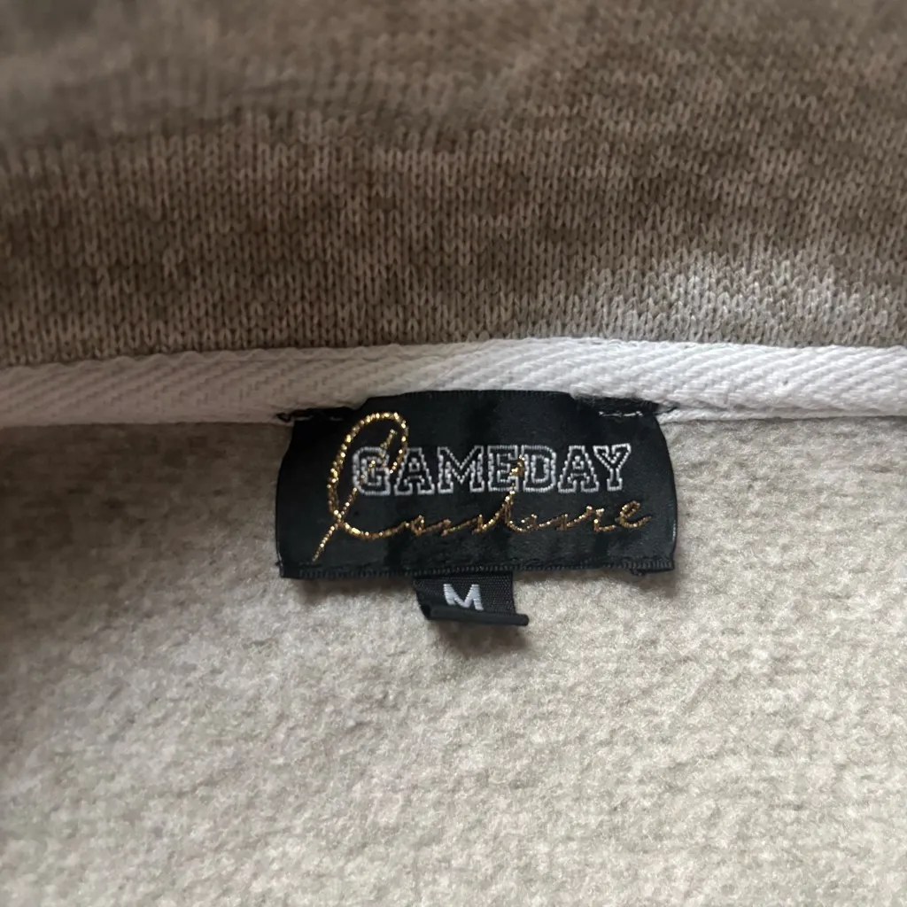 Gameday Couture Texas A&M Quarter Snap Pullover Embroidered Logo – Medium Gray - Image 3