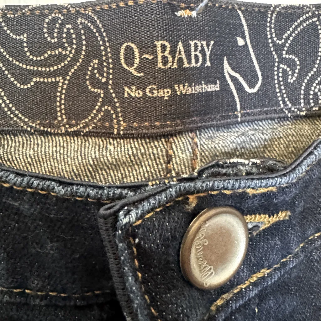 Wrangler Q-Baby Women's Deep Indigo Tuff Buck Bootcut Jeans- Size 13/14 x 32" - Image 6