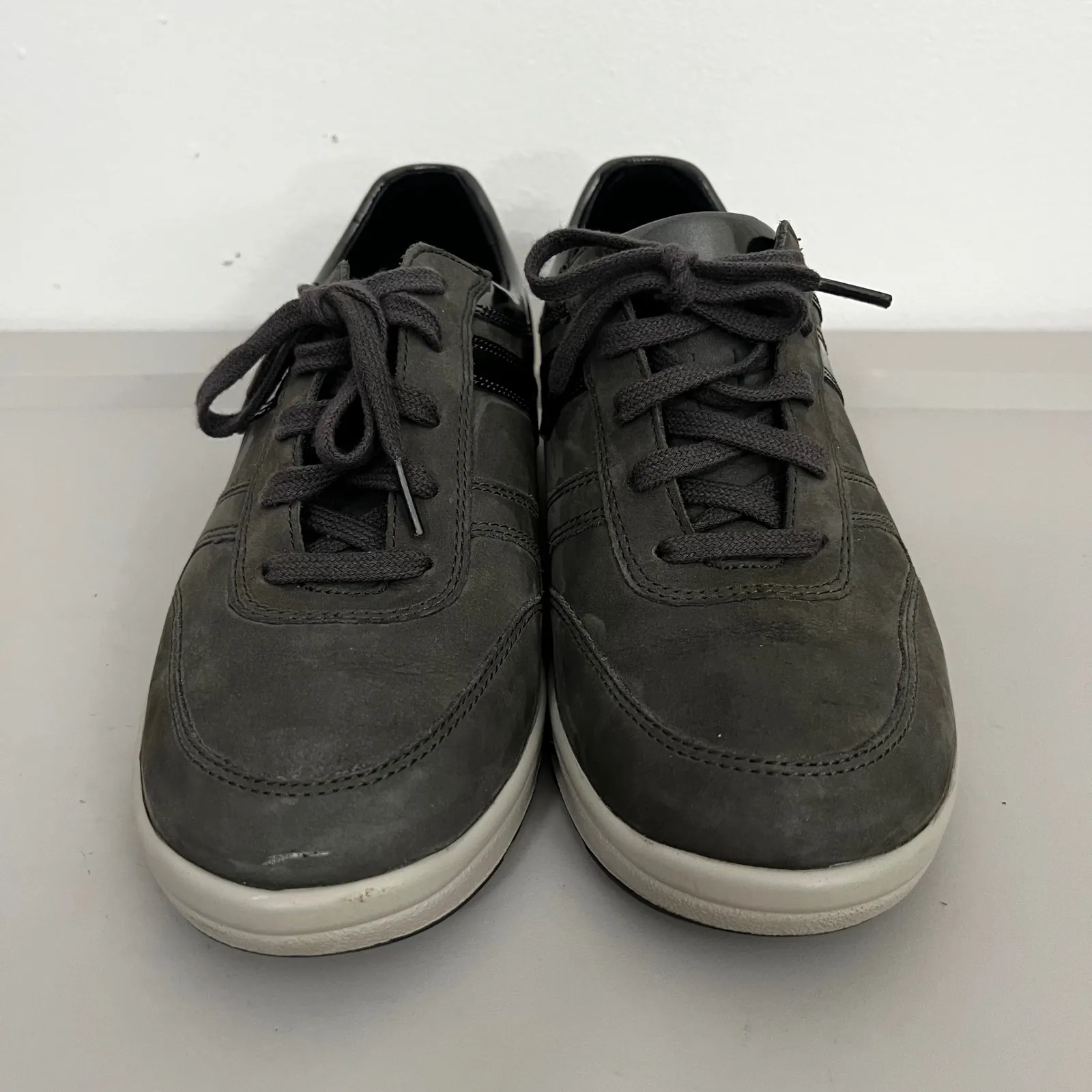 NEW Mephisto Rebeca Nubuck Runoff Air Jet System Leather Women Sneakers Size 8 Gray - Image 6