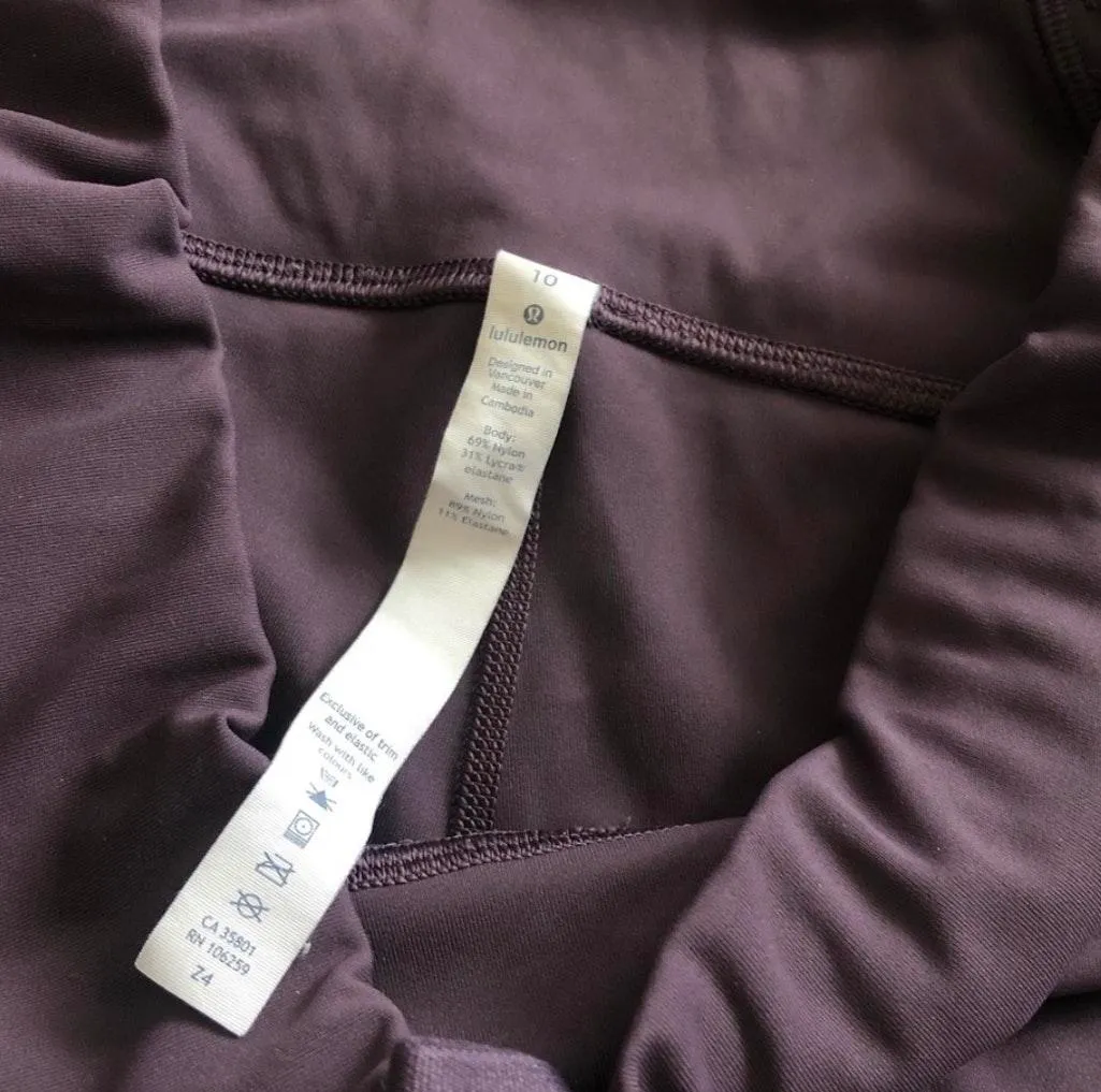 Lululemon purple cropped leggings size 10 - Image 3