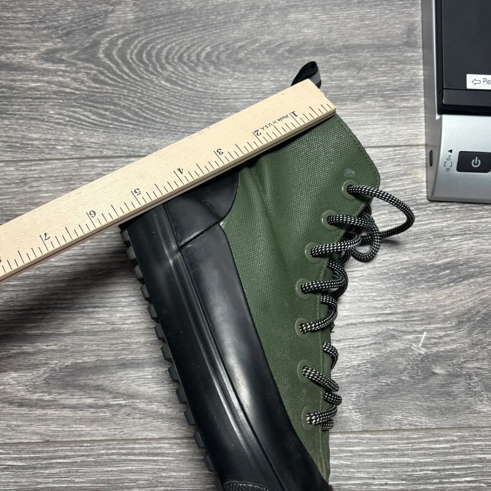 Hunter X Target High Top Green and Black Rain Boots Unisex Men's 7.5 Womens 9.5 - Image 12