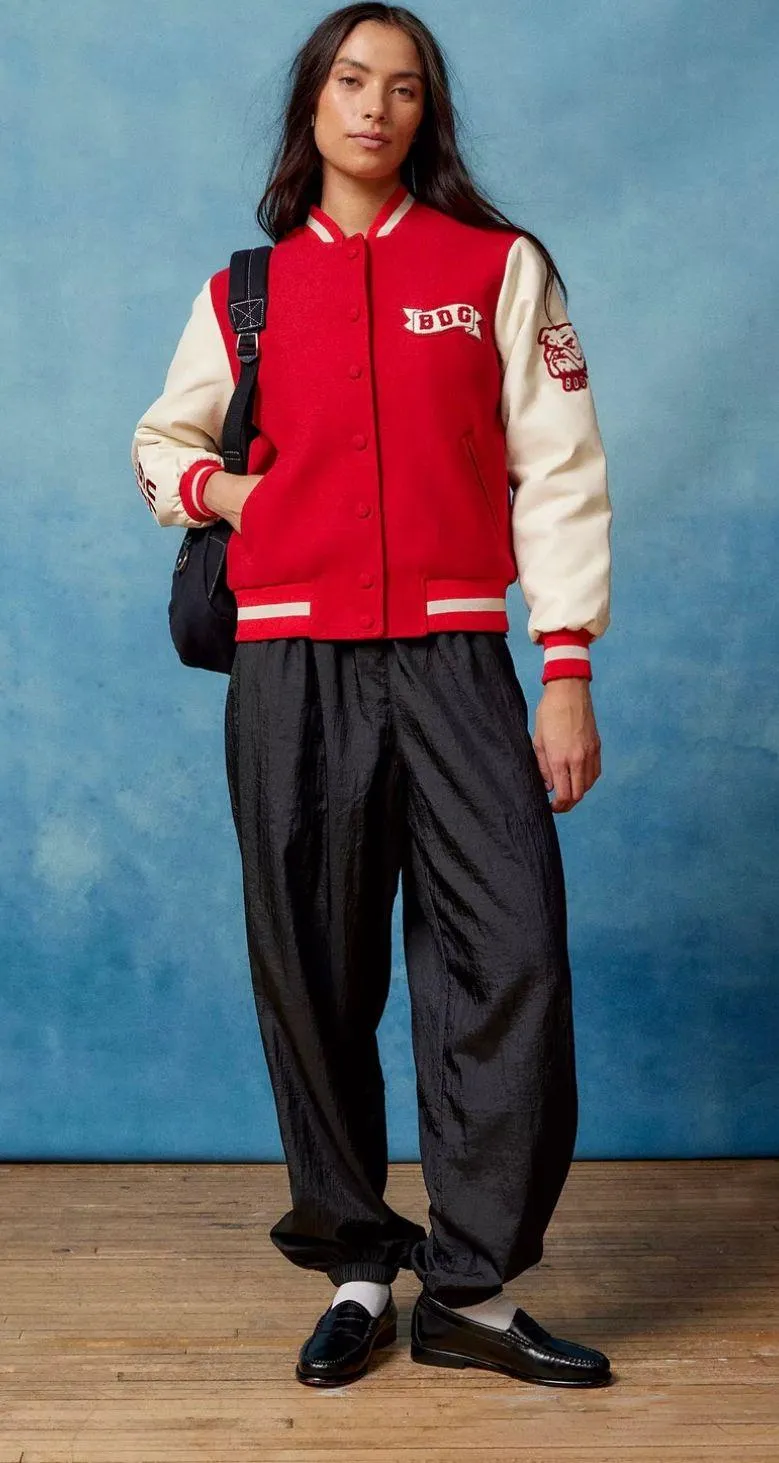 Red And White Varsity Jacket - Image 2