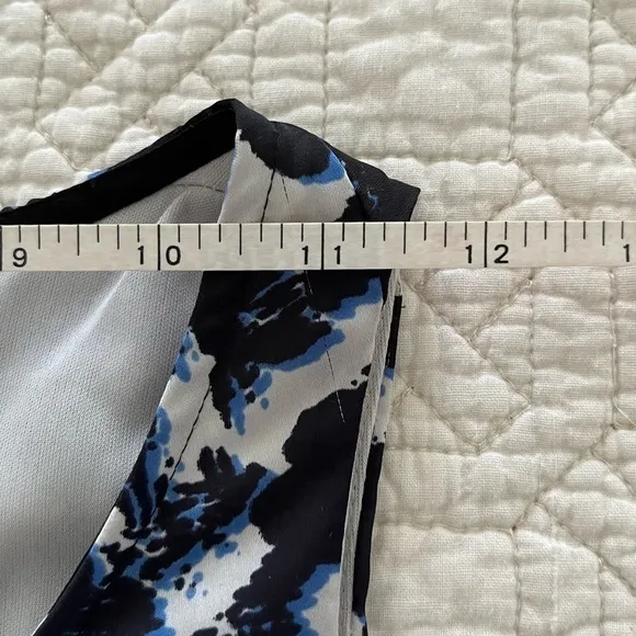 Dana Buchman Blue Ombré Cheetah Print Dress‎ Size XS - Image 7