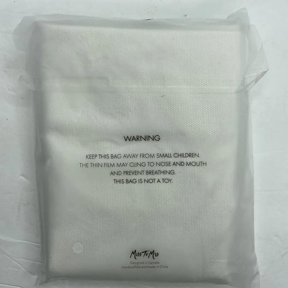 Miss To Mrs “Bride To Be” Wedding Canvas Tote Bag NEW White - Image 6