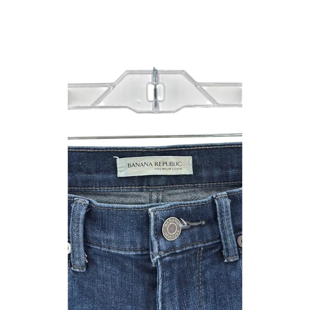 Banana Republic straight leg low rise dark wash size 24 office preppy minimalist - Image 5