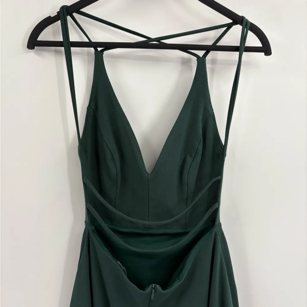 Lulus Green A Line Mini Backless Prom Event Hoco Skater Dress Size Small - Image 10