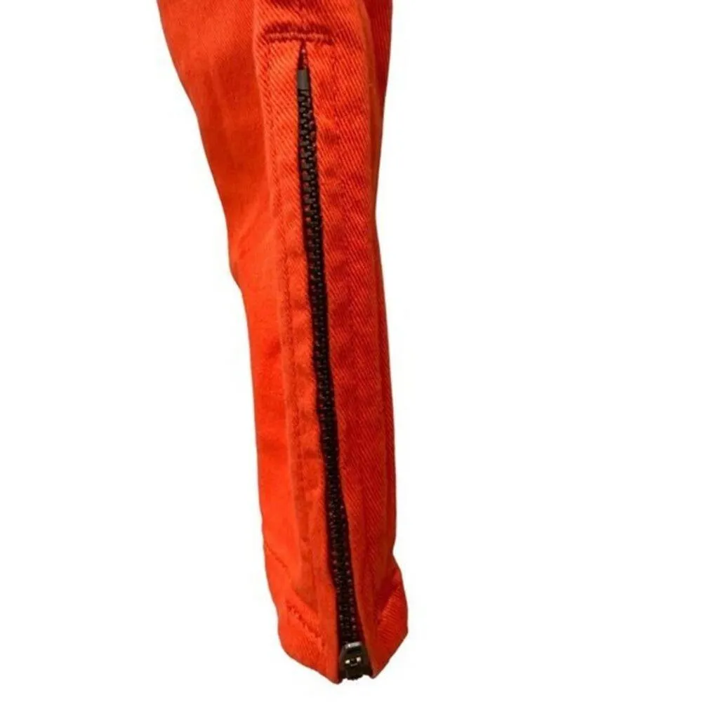 Ksubi Spray On Pop‎ Y2K Orange Skinny Jeans Ankle Zipper NWT 27 - Image 4