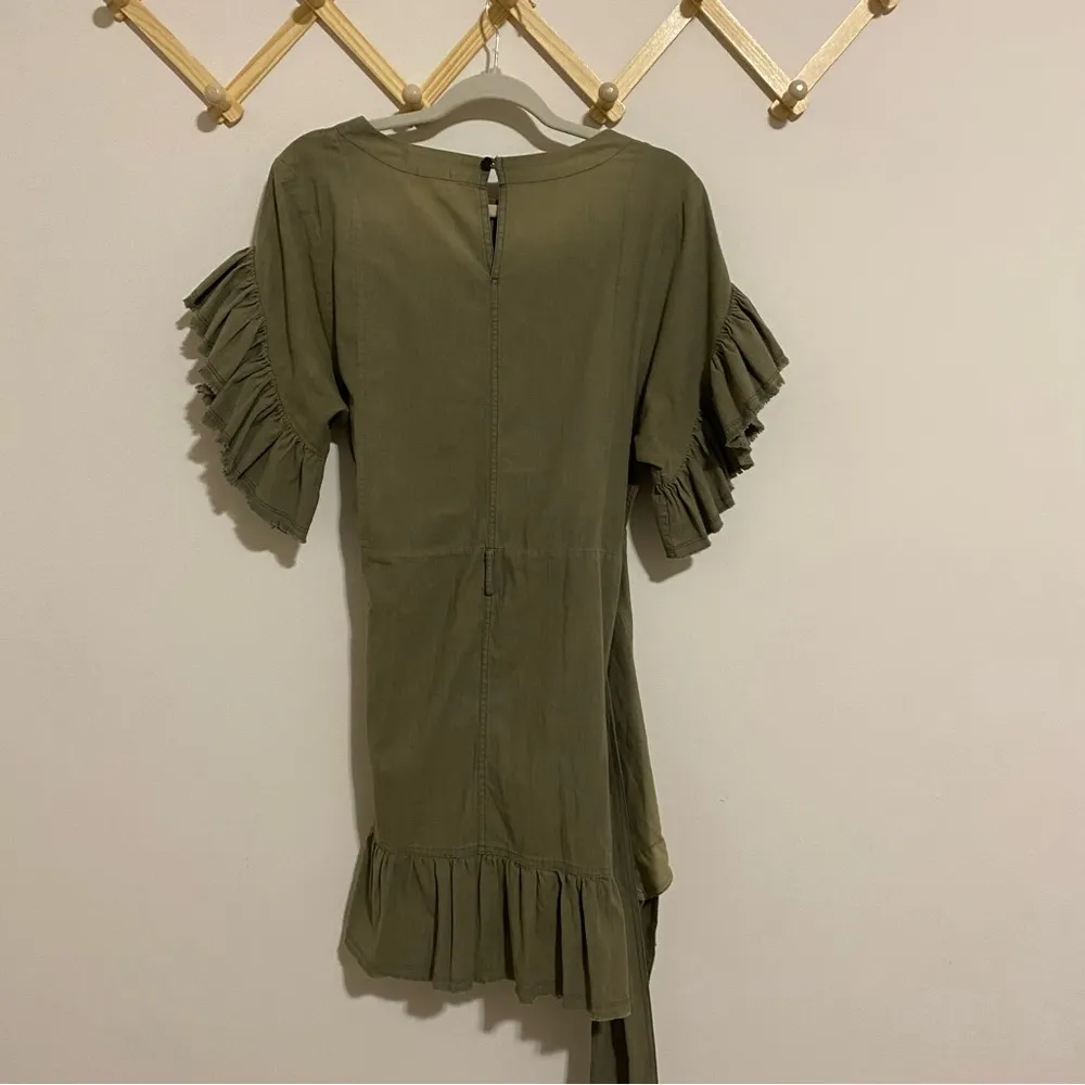 Isabel Marant Etoile Olive Green Wrap Dress size 38 - Image 7