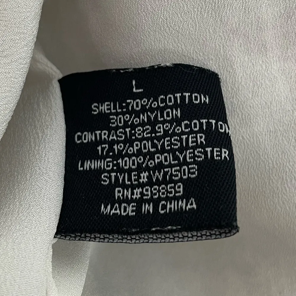 W118 Walter Baker Lace Dress Cream Black Size Large - Image 6