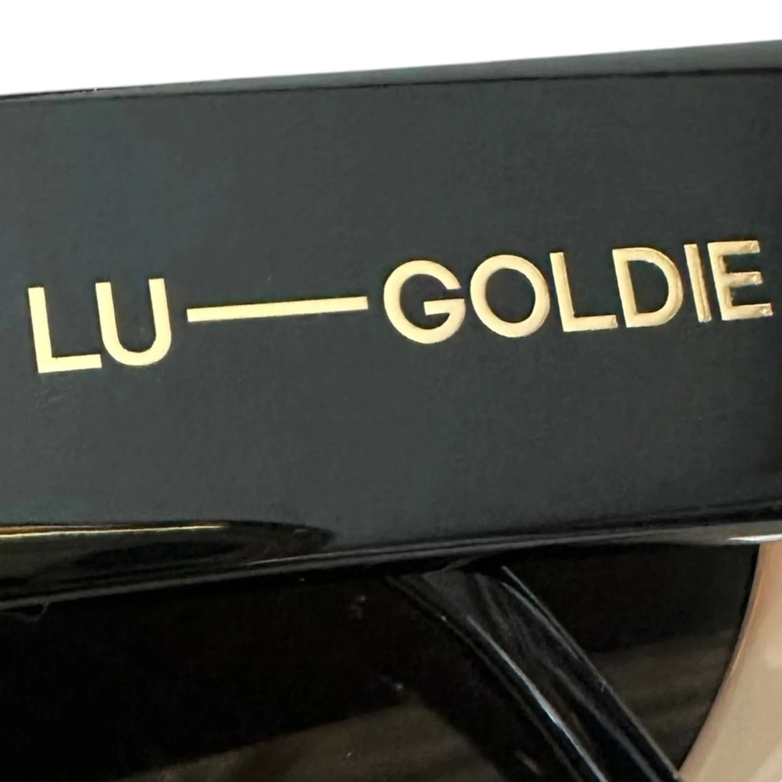 Anthropologie LU GOLDIE Cat Eye Milou Sunglasses in Almond NWT Summer Black - Image 15