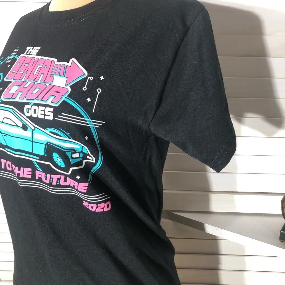 Gildan Back to the Future T-Shirt Black Cotton Size Medium - Image 6