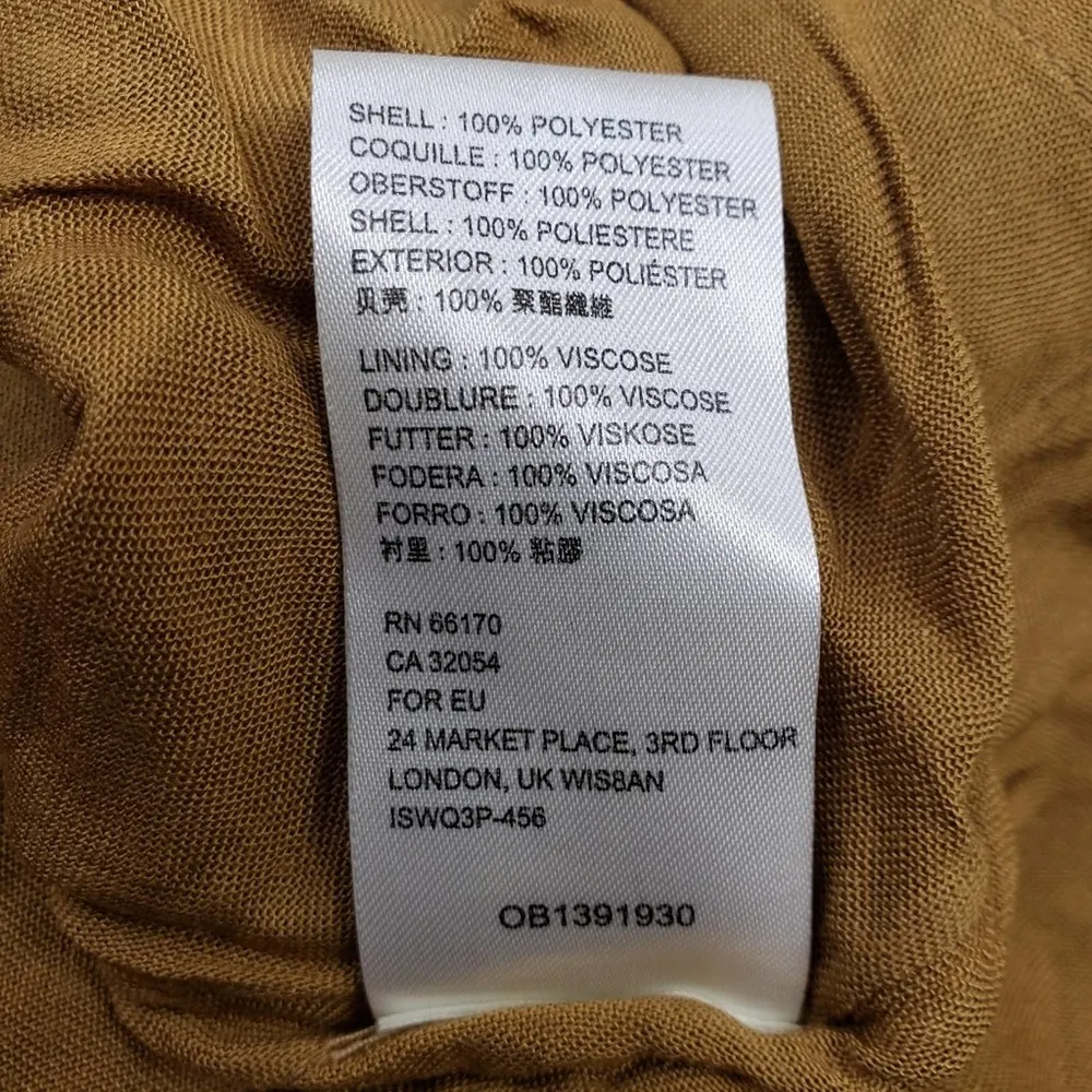 Free People Womens XS Daphne Velvet Long Sleeve Minidress in Yellow Gold NEW - Image 14