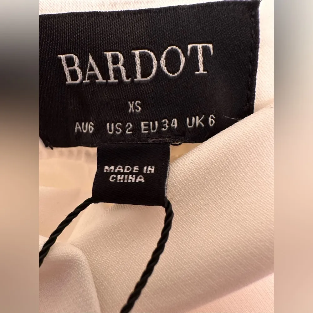 Bardot  White Wide Leg Tailored Pants NWT - Image 3