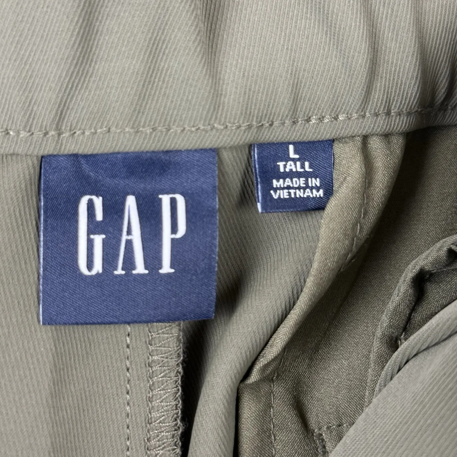 NWT Gap Women’s Olive Green Buggy Cargo Chino Shorts Size L Tall Sustainable - Image 8