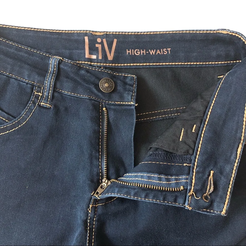 Delia’s Liv High Waist Skinny Jeans Dark Wash 3 - Image 3
