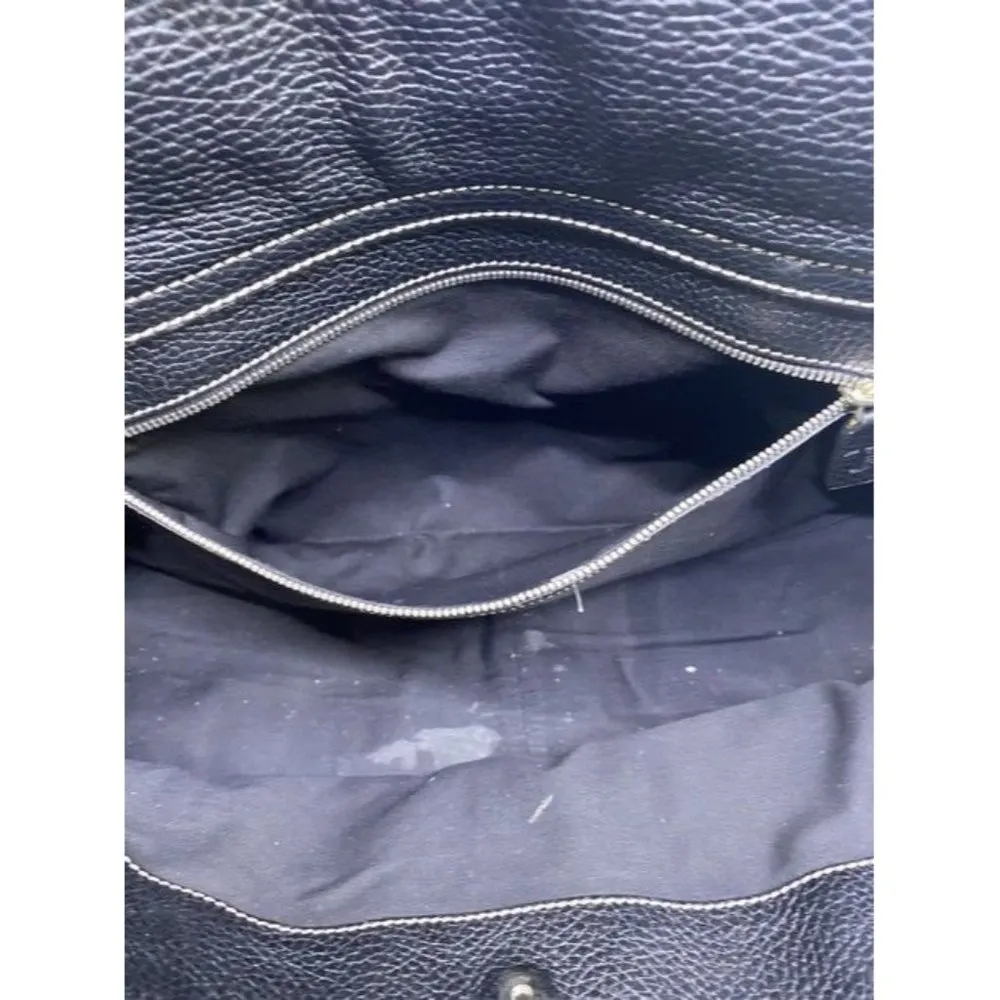 Tod S Drawstring Black Leather Shoulder Bag - Image 5