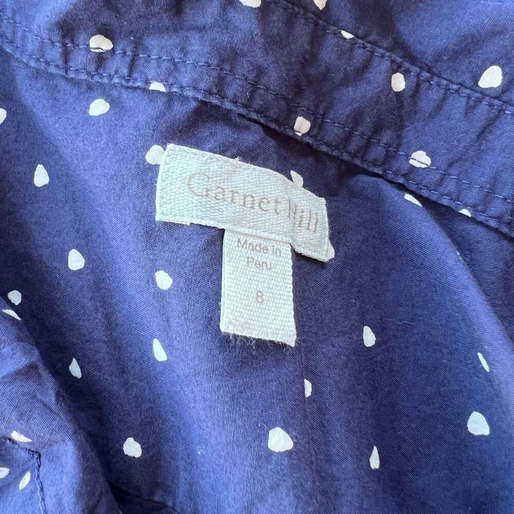 Garnet Hill blue button down blouse 8 - Image 8