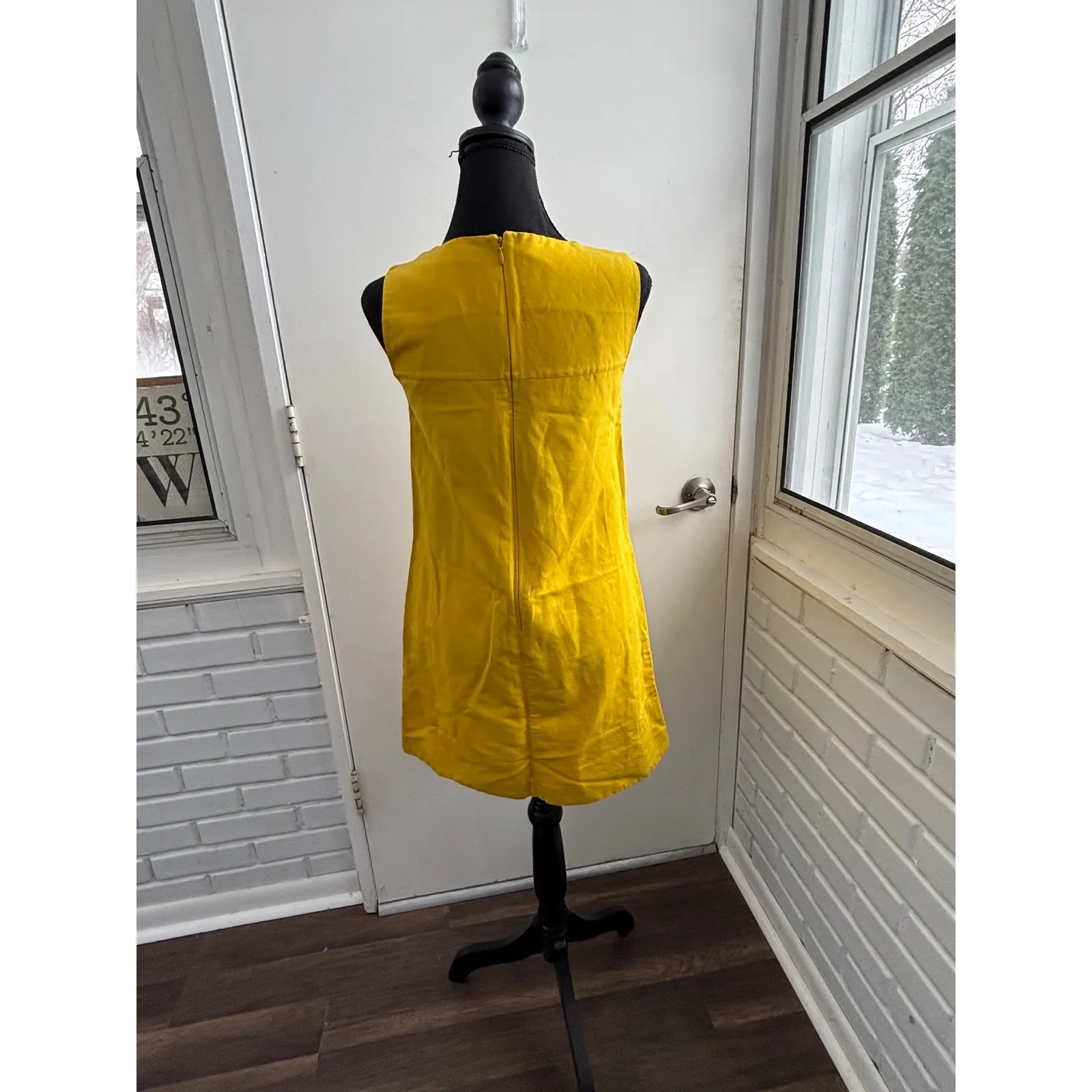 COS Sleeveless A-Line Linen Blend Dress Size 34 staple minimalist flattering - Image 5