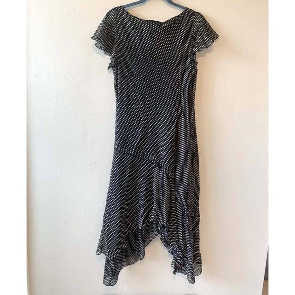 Adrianna Papell Silk polka dot dress size 10‎ - Image 2