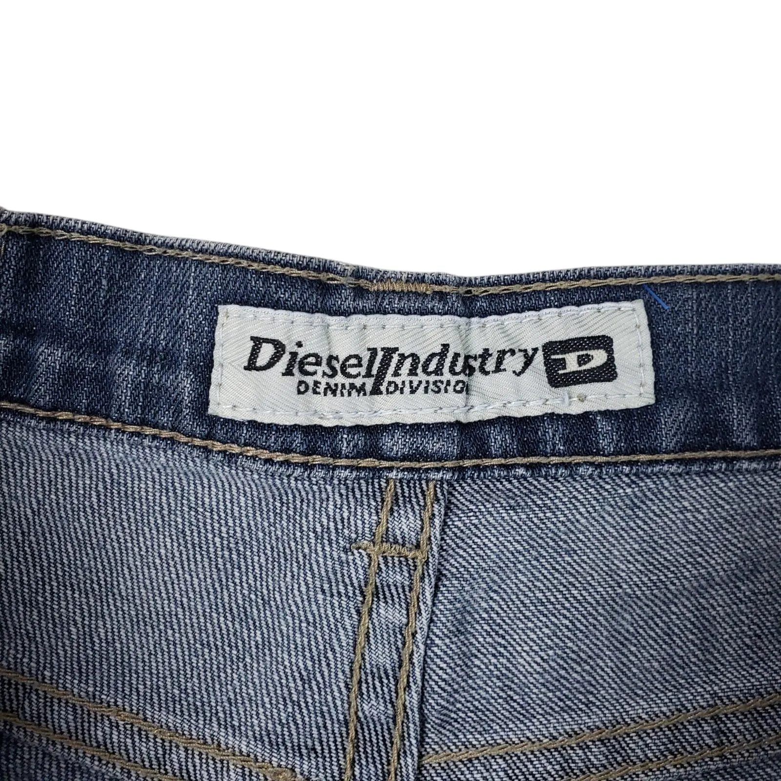 Vintage Diesel Industry Bootcut Jeans Womens 31 Denim Flare RR55 Y2K USA - Image 3