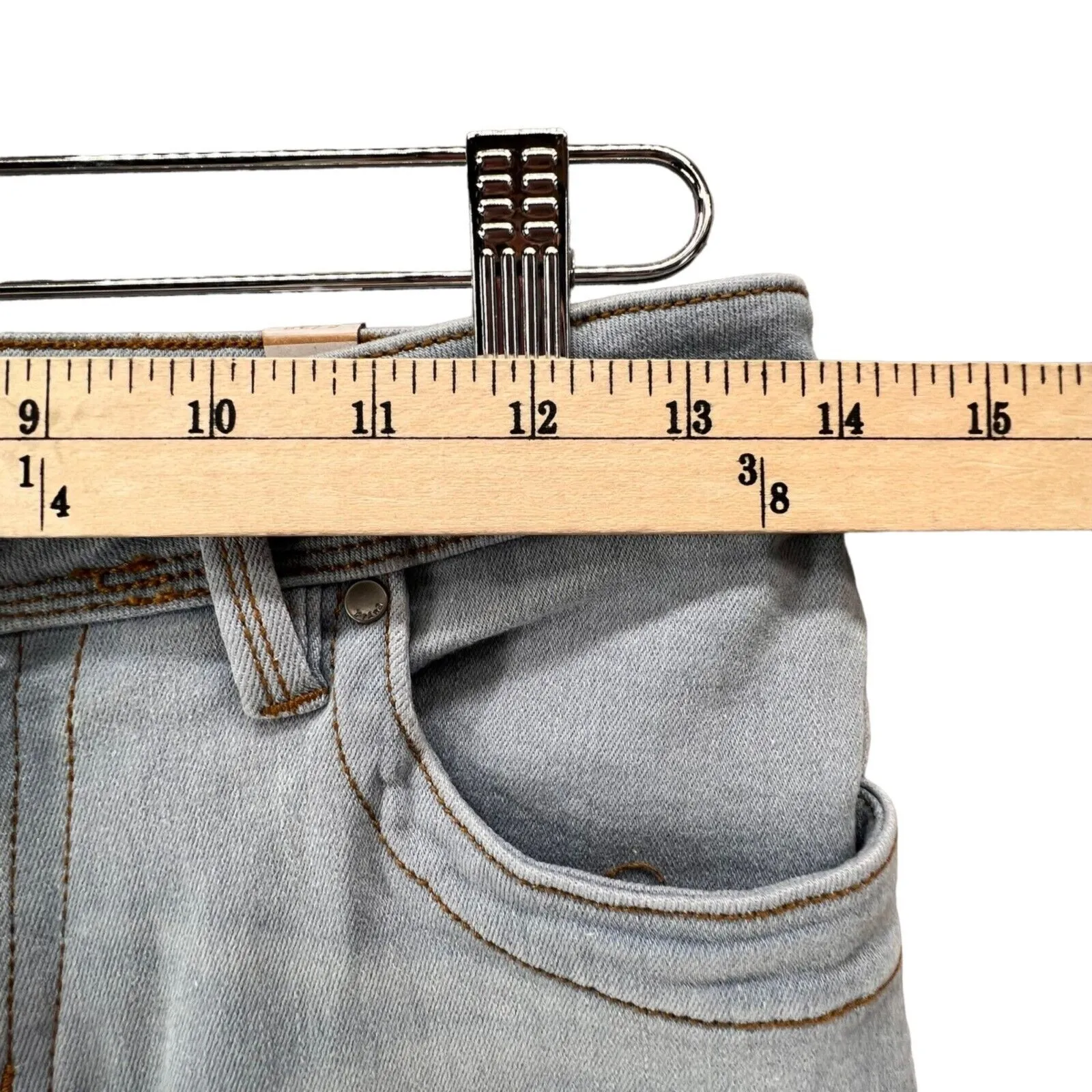 Prana Soma Jeans Womens 28 Blue Light Wash Organic Stretch Denim Skinny Slim NEW - Image 5