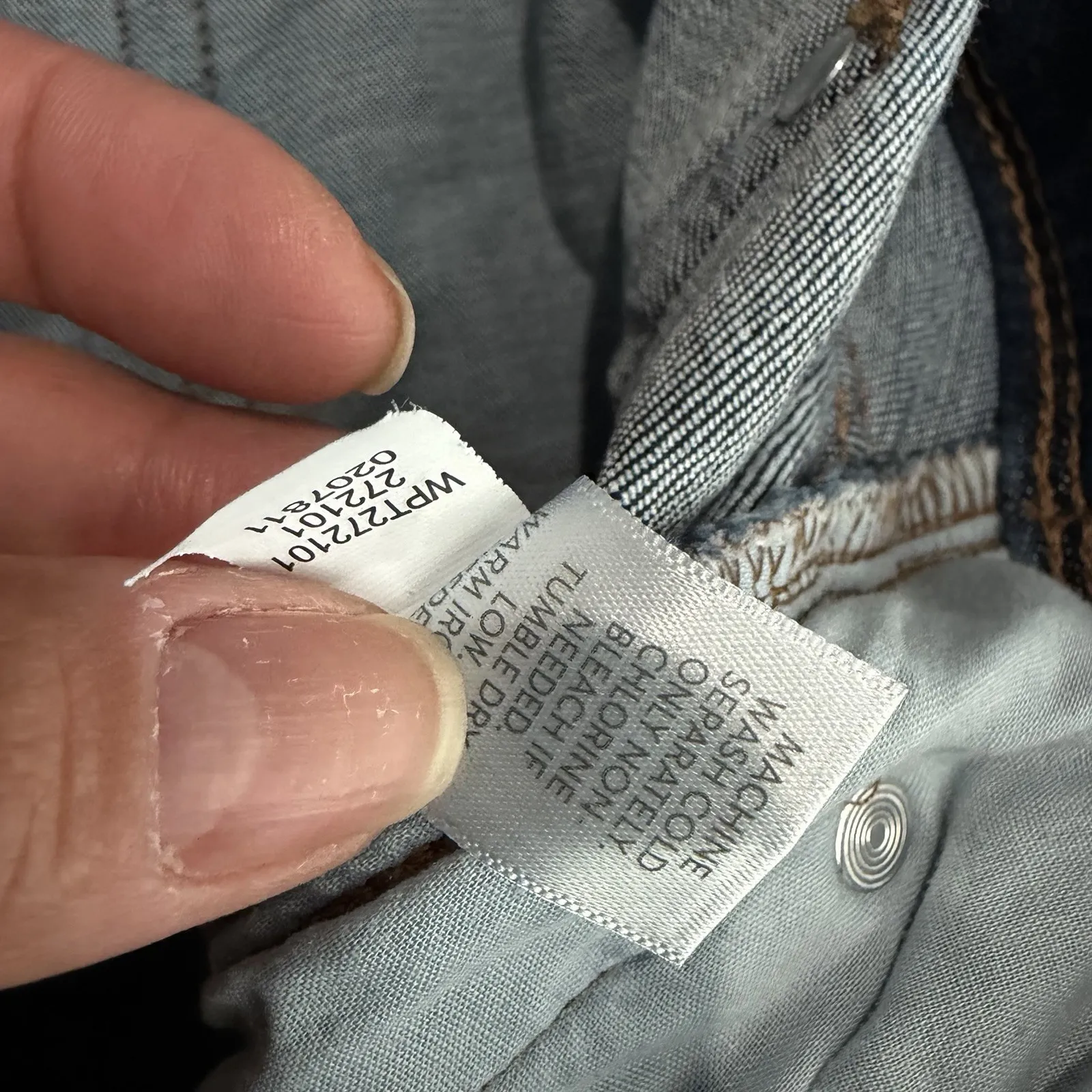 J. Jill Authentic Fit Slim Ankle Jean Plus Size 18 Stretch Casual Blue - Image 5