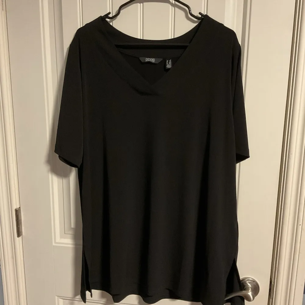 Dennis Basso  Black Boxy Blouse - Image 4