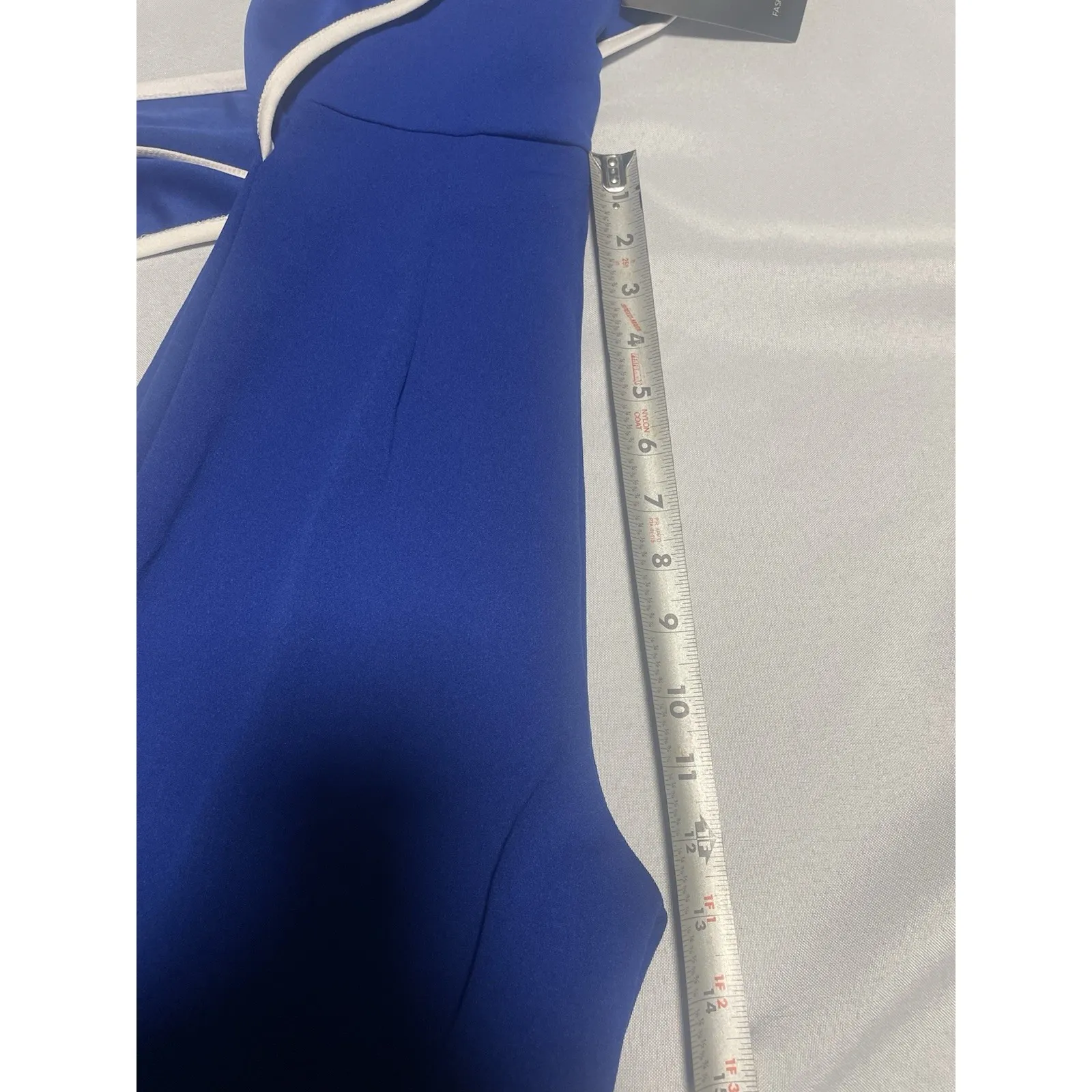 FashionNova Better Now Tube Jumpsuit in Blue/White Size XS Blue - Image 9