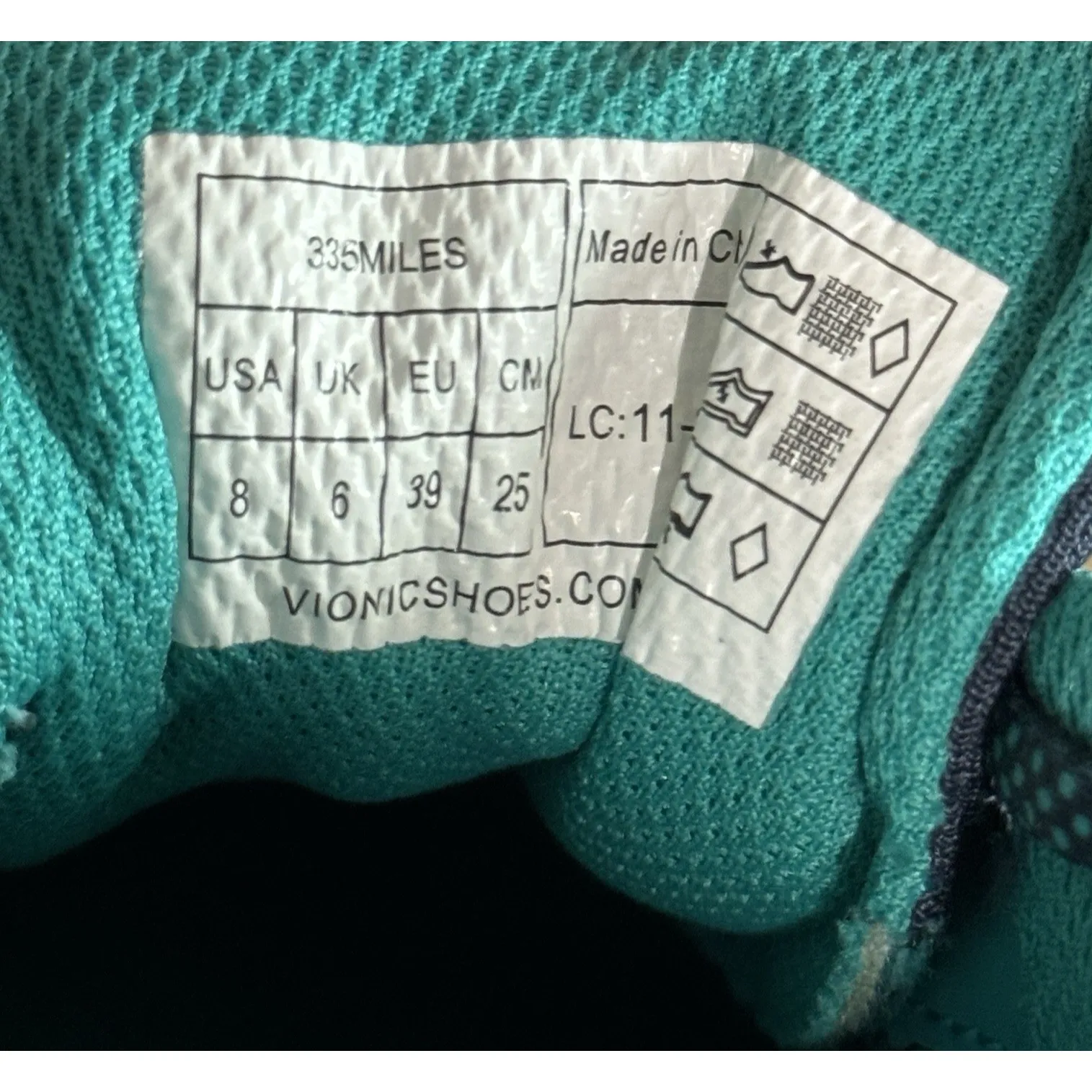 Vionic 335Miles Womens Sneakers Size 8 Navy Teal Athletic Running Shoes Casual - Image 9