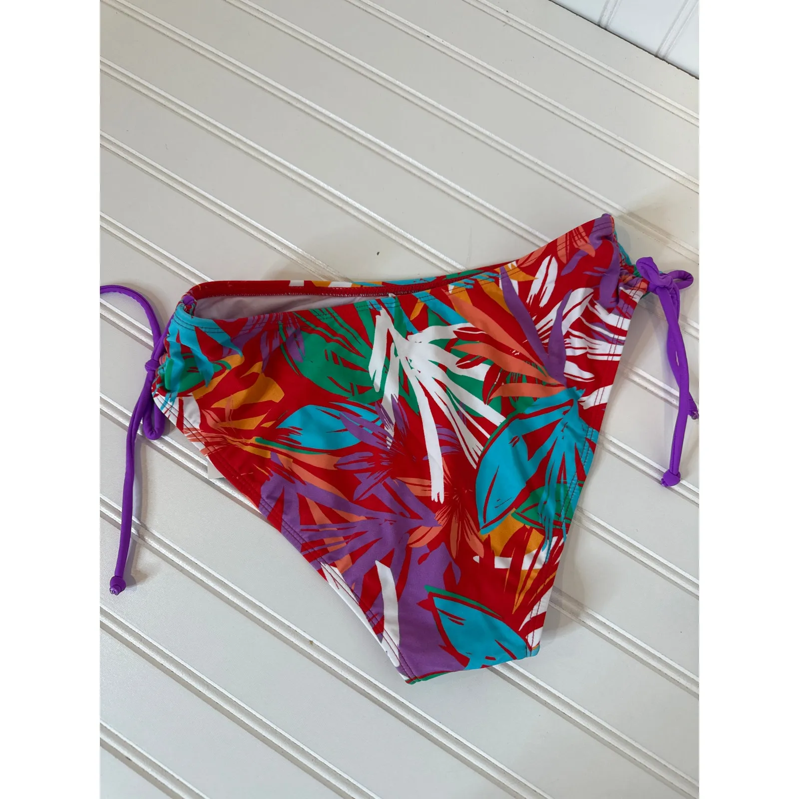 NWT Cupshe LOT OF 3 Swim Bikini Bottoms - Tropical Hawaiian Beach Bundle Sz S - Image 5