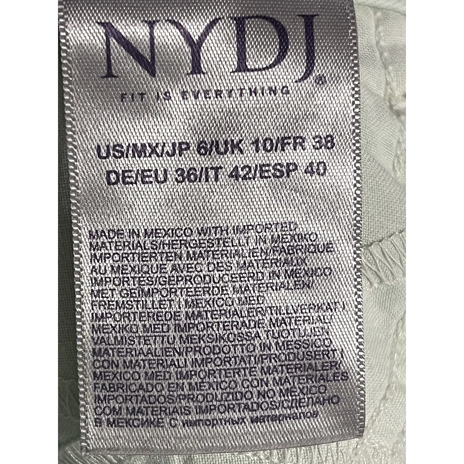 Nydj Jeans Women 6 Marilyn Straight Mid Rise Lift Tuck Classic Modern Mint Green - Image 11