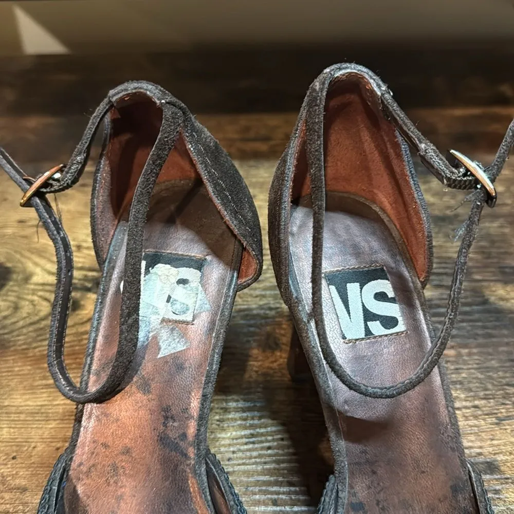 Victoria’s Secret Brown Suede Heels Size 7 - Image 8