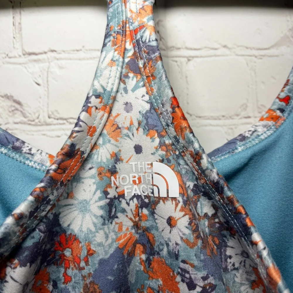 ✨The North Face Floral Print Racerback Crop Tank Top Women's XS - Image 5