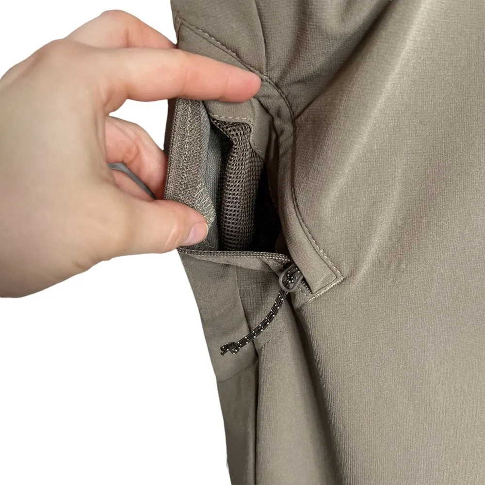 Lolë Taupe Nylon Blend Stretchy Capri Pants Outdoor Hiking - Image 4