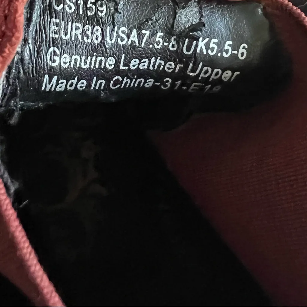 Aetrex Alanna Booties Ankle Burgundy Cushion Leather EU 38 Casual Pullon Foam - Image 13