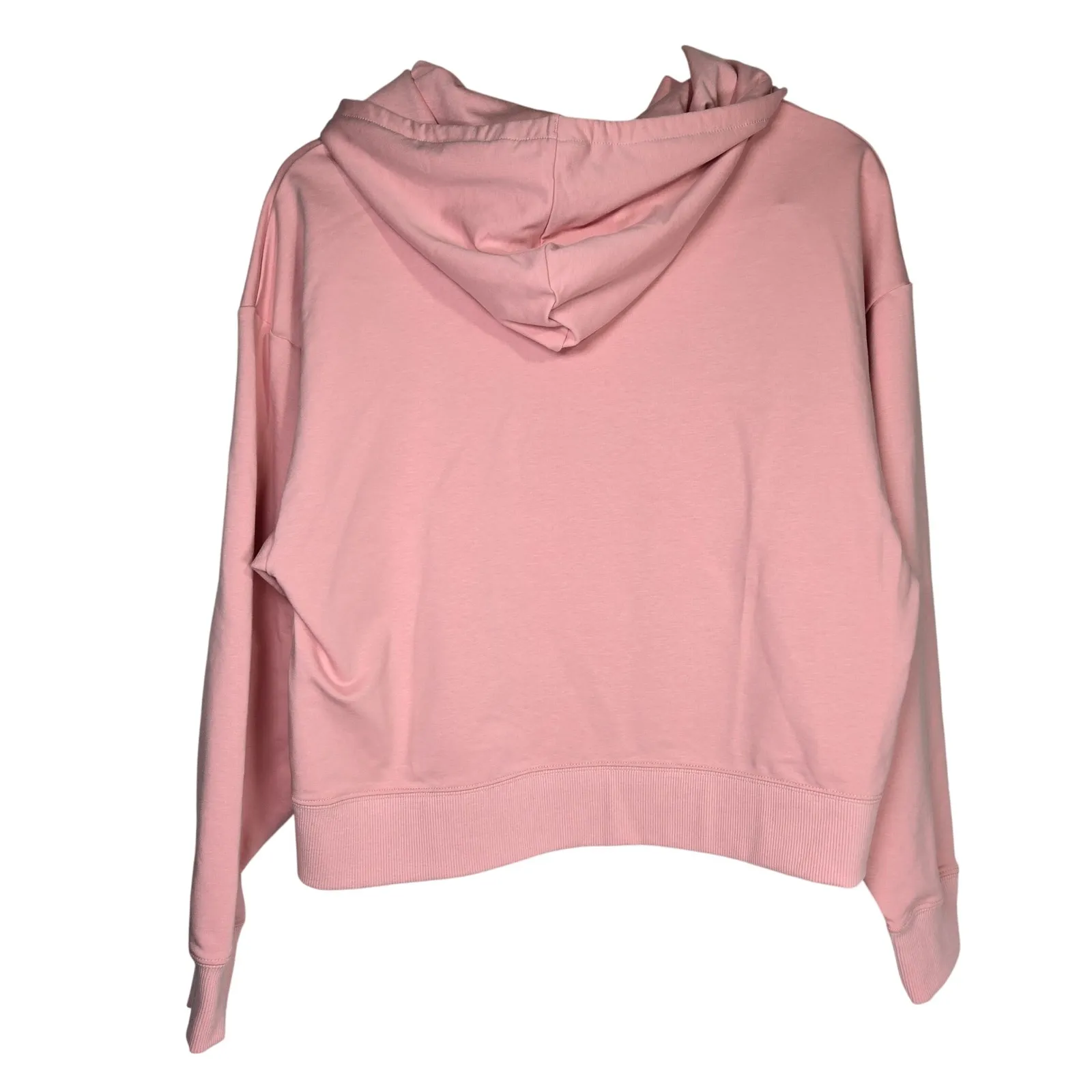 Puma Pink Script Logo Zip Up Hoodie Sweatshirt Women's Medium - Image 2