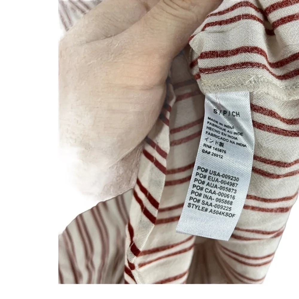 Amuse Society  Sofia Red striped woven shirt - Image 8