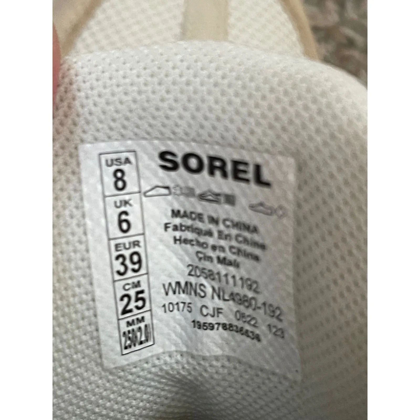 Sorel Out N' About Sport Wedges Women's Size 8 Beige Preloved - Image 6