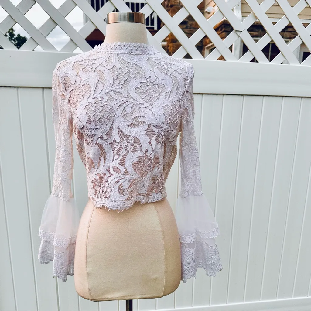 Revamped  White Lace Blouse - Image 5